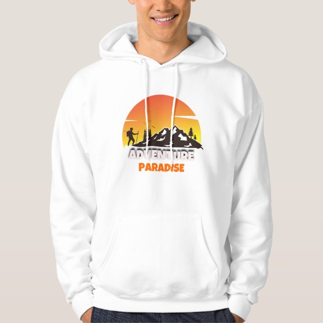 Perdu dans le Sweat - shirt à capuche de la nature (Devant)