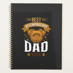 Père Affenpinscher empreintes de pattes de chien v