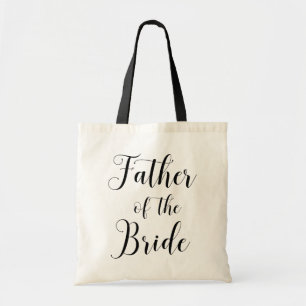 Père de la mariée. Sac mariage noir et blanc
