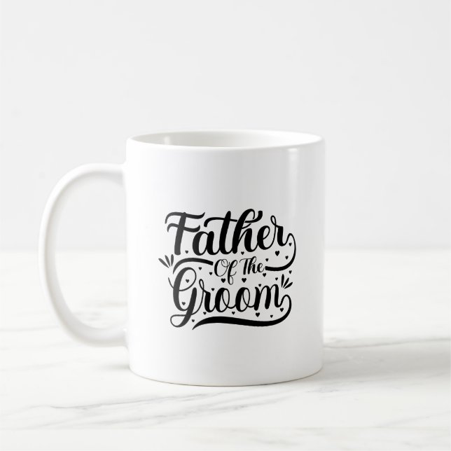 Père De La Mug De Typographie Groom (Gauche)