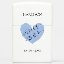 Père Du Coeur Bleu Marié Personnalisé