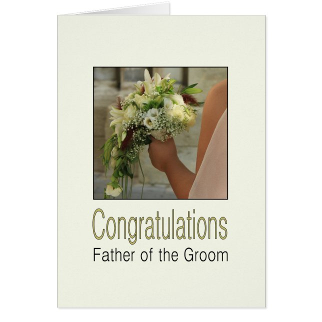 père du marié mariage félicitations (Devant)