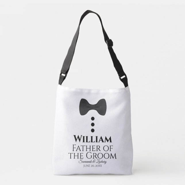 Père du sac de butin de mariage de cravate noire (Dos)