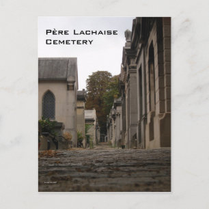 Père Lachaise Cemetery Postcard
