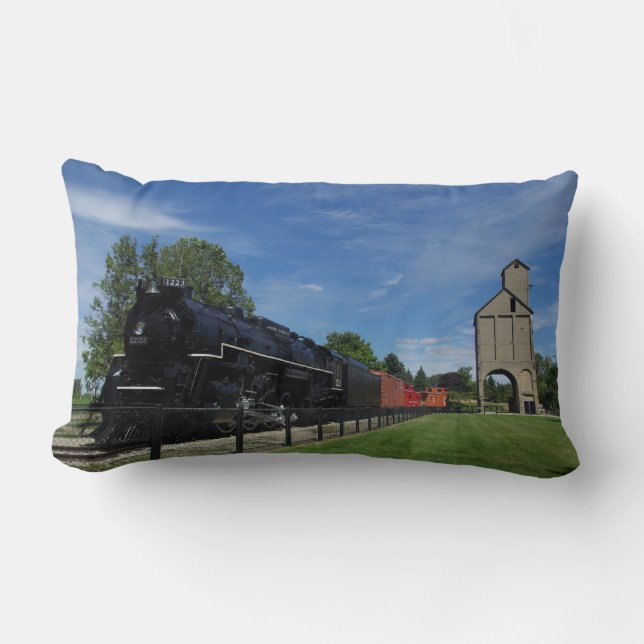 Pere Marquette 1223 train double sided Lumbar Pillow (Front)