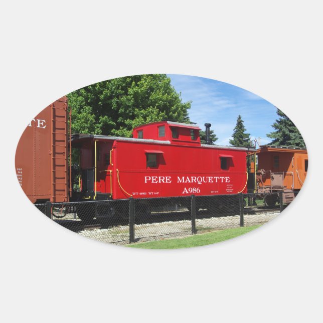Pere Marquette autocollant de caboose (Devant)