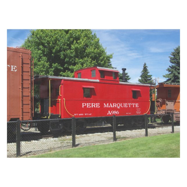 Pere Marquette Caboose A986 tablecloth (Front (Horizontal))