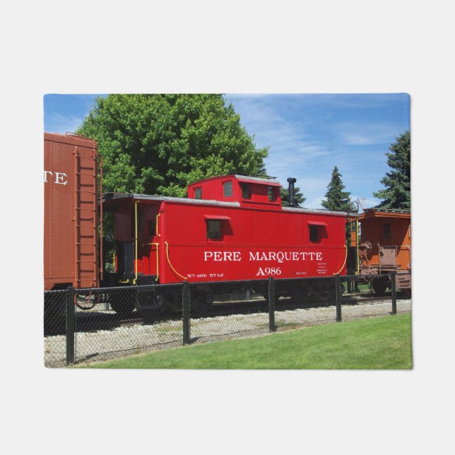 Pere Marquette caboose door mat (Front)