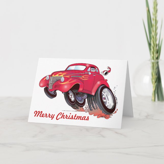 Père Noël 39 Chevy, carte de Noël (Devant)
