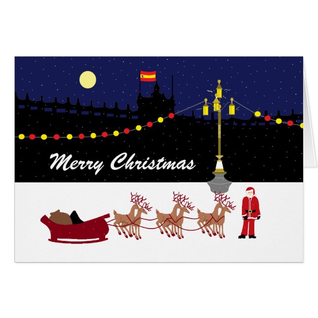 Père Noël à Madrid Noël (Devant horizontal)