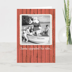 Père Noël a mis à niveau sa carte de vacances de N