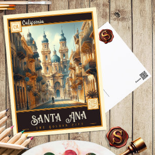 Père Noël Ana, Californie   Carte postale Vintage