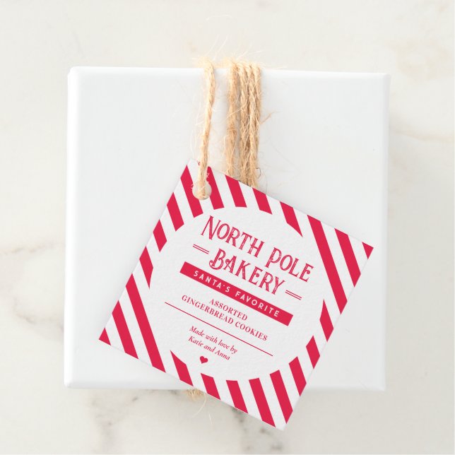 Père Noël Approuvé Maison de Noël Étiquette de cad (En situation)