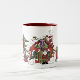 Père Noël Atelier de vacances Mug