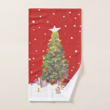 Père Noël avec arbre de Noël