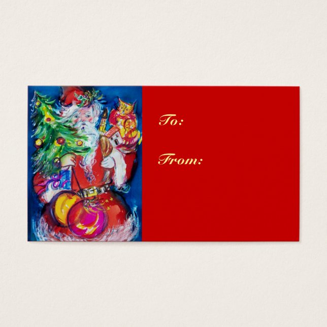 PÈRE NOËL AVEC ARBRE DE NOËL ET CADEAUX (Devant)