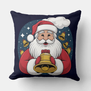 Père Noël avec oreiller de Noël à cloches