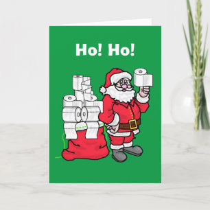 Père Noël avec sac de la carte de Noël TP