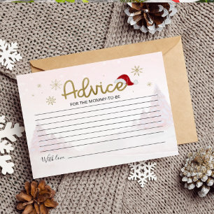 Père Noël Baby Budget Baby shower Cartes de consei