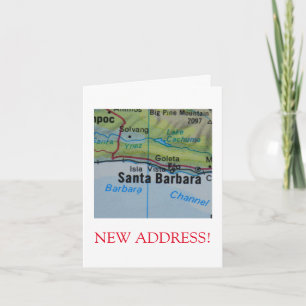 Père Noël Barbara Nouveau faire-part d'adresse