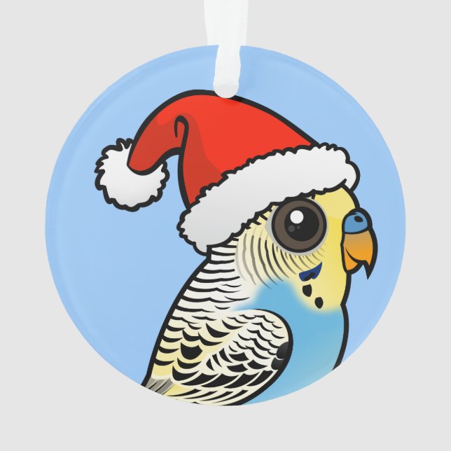 Père Noël bleu et jaune Budgie (dos)