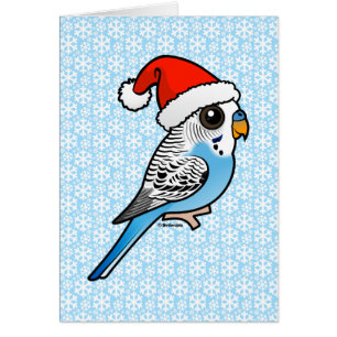 Père Noël Budgie Blue