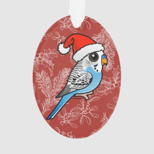 Père Noël Budgie Blue