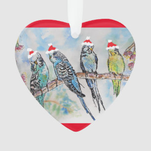 Père Noël Budgies Budgie Décoration de Noël