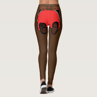 Père Noël Butt Leggings Brown