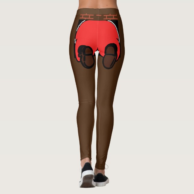 Père Noël Butt Leggings Brown (Dos)