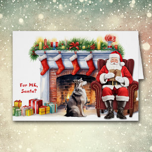 Père Noël Cadeau Australian Shepherd Chien Noël