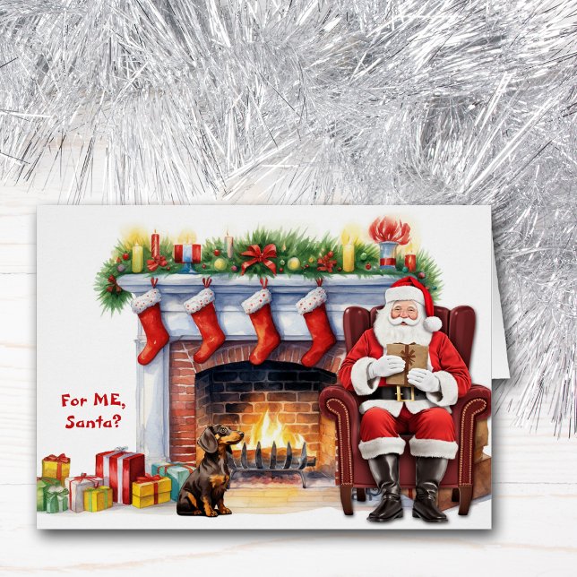 Père Noël Cadeau Dachshund Chien Noël (Créateur téléchargé)