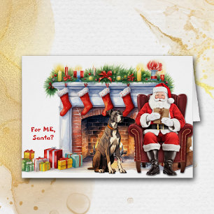 Père Noël cadeau Great Dane Chien Noël
