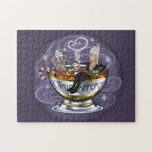 Père Noël Chris et Wilbur Hot Tubbin' Puzzle (Horizontal)