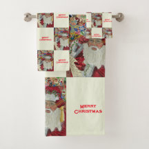 Père Noël Classique Blanc Vérifiant Deux Fois les 