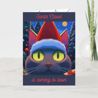 Père Noël Claws sur les cartes de Noël