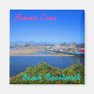 Père Noël Cruz Beach Boardwalk aimant souvenir