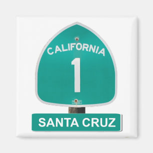 Père Noël Cruz California Highway 1 Magnet