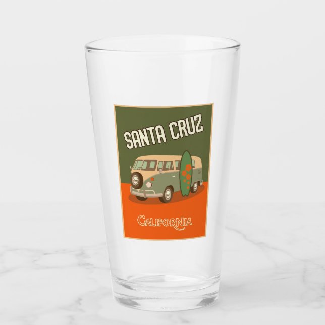 Père Noël Cruz, Californie - Verre à pinte (Devant)