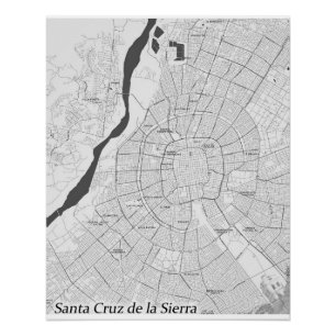 Père Noël Cruz de la Sierra, poster carte