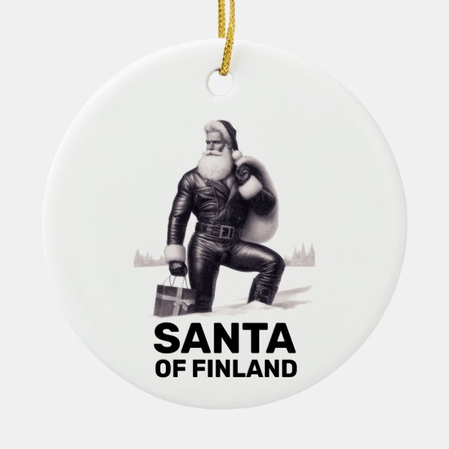Père Noël de Finlande - Ornement de Noël gay / LGB (Devant)