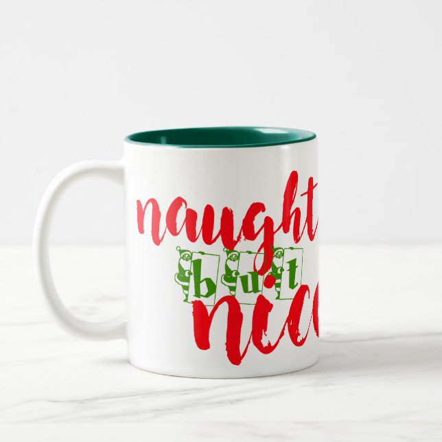 père Noël dit coquin mais joli design de tasse de  (Gauche)