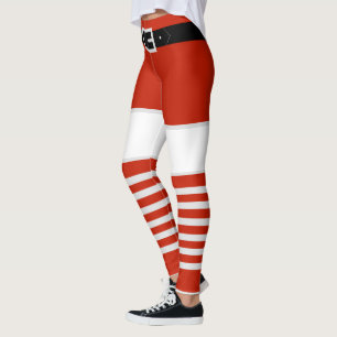 Père Noël Drôle Leggings de Noël