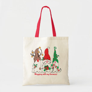 Père Noël Elf Reindeer Gnome Sac fourre-tout de No
