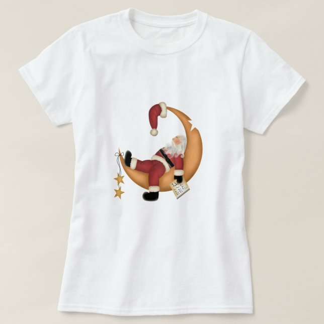 Père Noël endormi sur les t-shirts et cadeaux de l (Design devant)