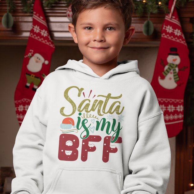 Père Noël Est Mon BFF Drôle Citation De Noël (Créateur téléchargé)