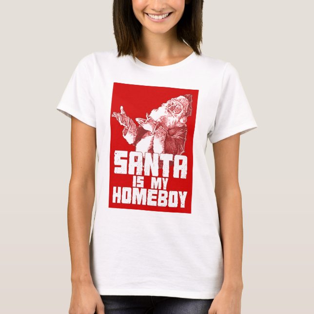 Père Noël est mon T-shirt de Homeboy (Devant)