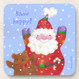 Père Noël et dessous de verre en peluche