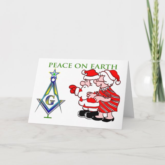 Père Noël et Mme carte de Noël (Devant)
