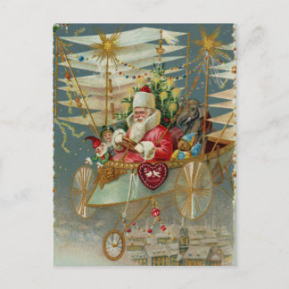 Père Noël et sa carte postale Extraordinaire de la